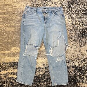 American Eagle Outfitters Distressed Mom Jeans
